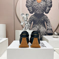 FLOW RUNNER SNEAKER IN FULL BLACK SUEDE AND SHEEPSKIN