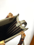 Fend Mini Sunshine Shopper Bag 18 Light Grey Leather