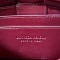 SMALL BRICK CASSETTE 23 IN WINE RED SOFT LAMBSKIN