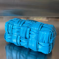 SMALL BRICK CASSETTE 23 IN SKY BLUE SOFT LAMBSKIN