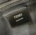 FENDI STRIKE LARGE 46 FF MIDNIGHT BLUE JACQUARD FABRIC BACKPACK