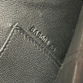 KELLY CUT 31 IN BLACK SHINY ALLIGATOR LEATHER WITH SILVER HARDWARE