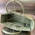 SMALL ARCO TOTE 30 IN TRAVERTINE SOFT LAMBSKIN