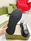 GG EMBOSSED TRAINER BLACK CALFSKIN
