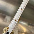 SMALL CLICKER 27 WHITE LAMBSKIN
