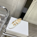 FLAT SANDALS WITH DOUBLE STRAP-DESIGN LEATHER WHITE