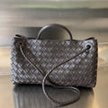SMALL ANDIAMO 29 IN DARK BROWN LAMBSKIN
