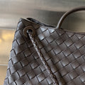 SMALL ANDIAMO 29 IN DARK BROWN LAMBSKIN