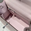 KELLY 25CM IN EPSOM MAUVE SWIFT CALFSKIN SILVER HARDWARE