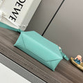 STANDARD A5 TOTE BAG IN AQUAMARINE BLUE CALFSKIN