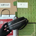 SMALL BLONDIE OVAL SHOULDER BAG 20 IN BLACK CALFSKIN