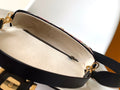 Fend Baguette Black and Multicolour Canvas Bag 27 with FF Embroidery Ghw