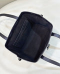FENDI ORIGAMI MEDIUM 27 BROWN MIX BLACK FF JACQUARD FABRIC BAG