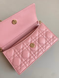 LADY 21 CHAIN BAG IN HOT PINK LAMBSKIN