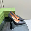 GG 105 BASIC HIGH HEEL BLACK LAMBSKIN