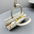 TOP-HANDLE 18 BAG IN WHITE CALFSKIN