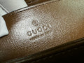 GG 18 HORSEBIT 1955 MINI BAG BEIGE CANVAS AND EBONY CALFSKIN