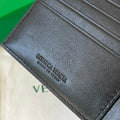 INTRECCIATO PICCOLO 11 BLACK CALFSKIN WALLET