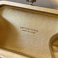 SILVER KNOT 19 IN GOLDEN LAMBSKIN