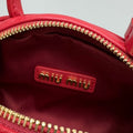 TOP-HANDLE 18 BAG IN RED CALFSKIN