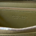 INTRECCIATO 19 WALLET IN OLIVE GREEN CALFSKIN