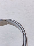 Hook & Loop 20mm TRIOMPHE Logo Square Adjustable Belt White Calfskin Ghw