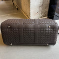 INTRECCIATO 62 CABIN DUFFLE IN BROWN CALFSKIN