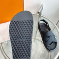 Genius Sandal Slingback Black Calfskin Leather