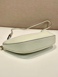 DUMPLING BAG 30 IN WHTE CALFSKIN
