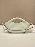 DUMPLING BAG 30 IN WHTE CALFSKIN