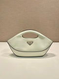 DUMPLING BAG 30 IN WHTE CALFSKIN
