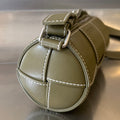 SMALL CYLINDER CASSETTE 21 IN TOBACCO BROWN CALFSKIN