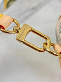 SPEEDY BANDOULIÈRE 20 IN PISTACHIO DAMIER GIANT CANVAS GOLD HARDWARE
