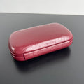 KNOT 19 IN BURGUNDY RED CROCODILE PATTERN CALFSKIN