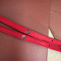 EXTRA POCKET BACKPACK L23.5 IN CHERRY RED CALFSKIN WITH SILVER HARDWARE