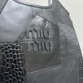 HOBO 40 TOTE IN PATCHWORK BLACK CALFSKIN
