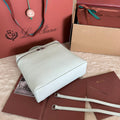 EXTRA POCKET BACKPACK L23.5 IN WHITE CALFSKIN WITH SILVER HARDWARE