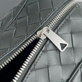 INTRECCIATO CLUTCH 26 IN CORDUROY GRAY CALFSKIN