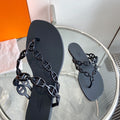 ISLAND SANDAL BLACK PVC WATERPROOF