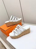 ISABELLA 30 SANDAL IN WHITE CALFSKIN