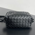 SMALL TOP HANDLE LOOP 19 IN BLACK CALFSKIN