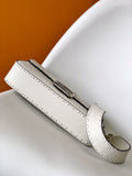 Fend Baguette 27 Bag White Calfskin Shw