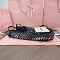 IVY TOTE BAG 40 IN BLACK MIX WHITE MESH