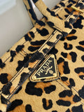 TOP HANDLE BAG 32 IN LEOPARD PRINT LEATHER