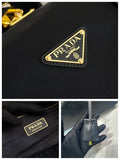 TRAVEL BAG 40 IN BLACK WATERPROOF FABRIC GOLD PADLOCK