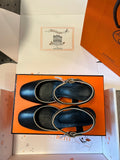 KLEO HIGH SLINGBACK IN BLACK CALFSKIN