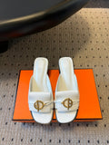 ILOT 55 MM SANDAL IN WHITE CALFSKIN