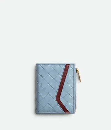 Bottega Veneta Intrecciato Check Small Bi-Fold Wallet