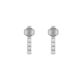 ICE CUBE SILVER DIAMONDS EARRINGS