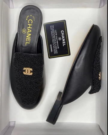 Chanel CC Mules – Leather Half Shoes